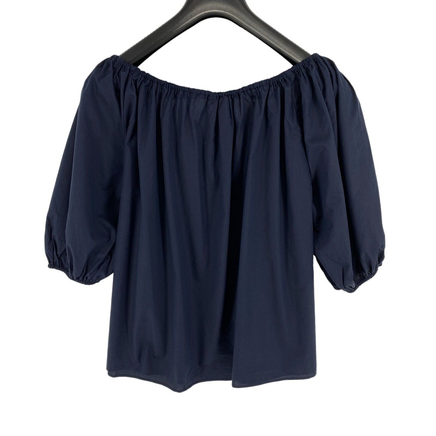 GANT Women Navy Blue Gathered Blouse Size EU 40 UK 12 US 10