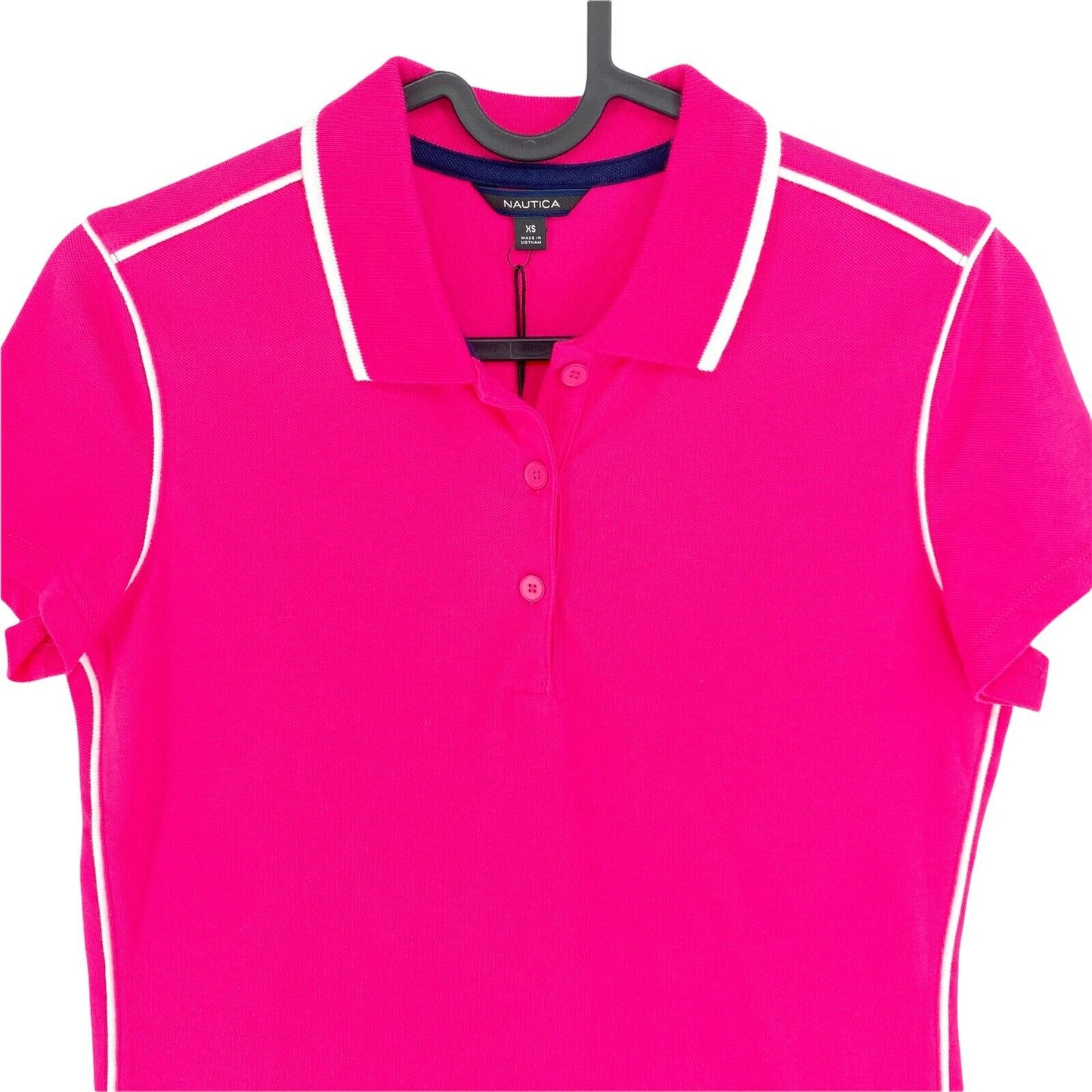 NAUTICA Pink Polo T Shirt Size XS