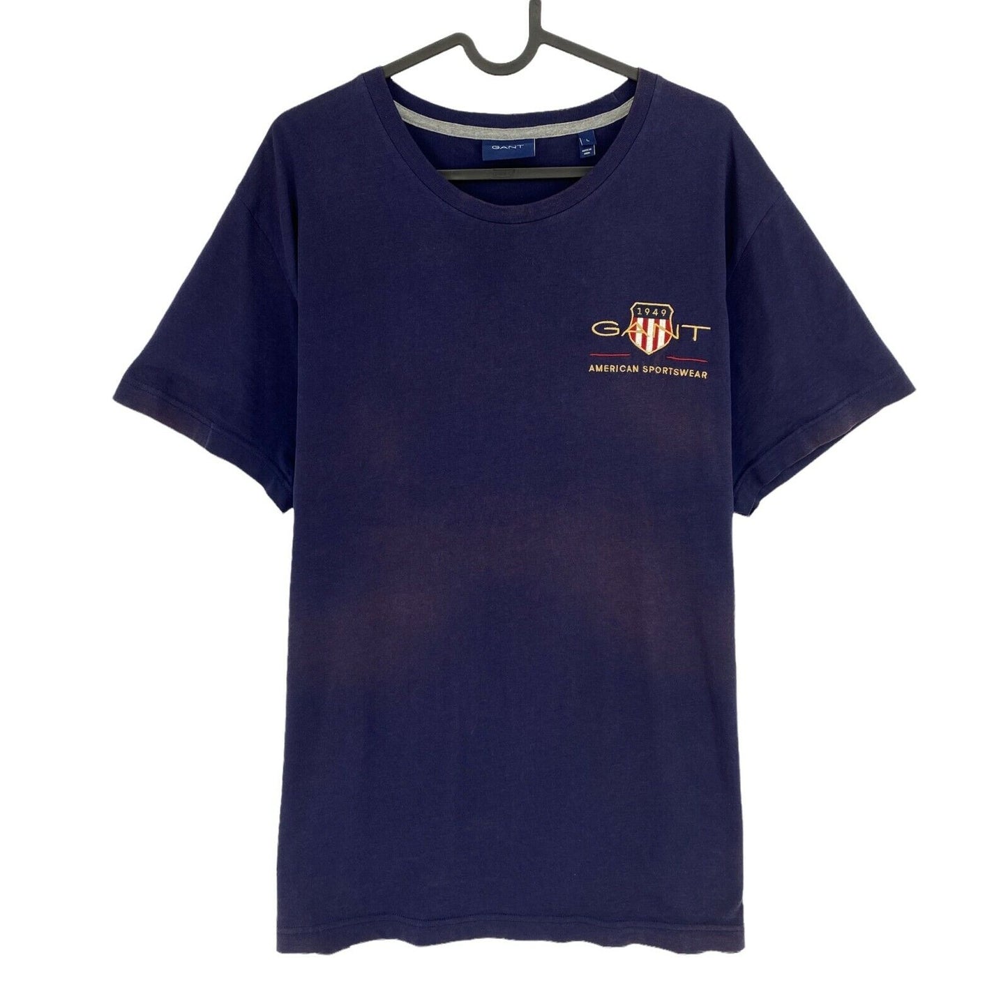 GANT T-shirt à col rond bleu marine Medium Shield taille L