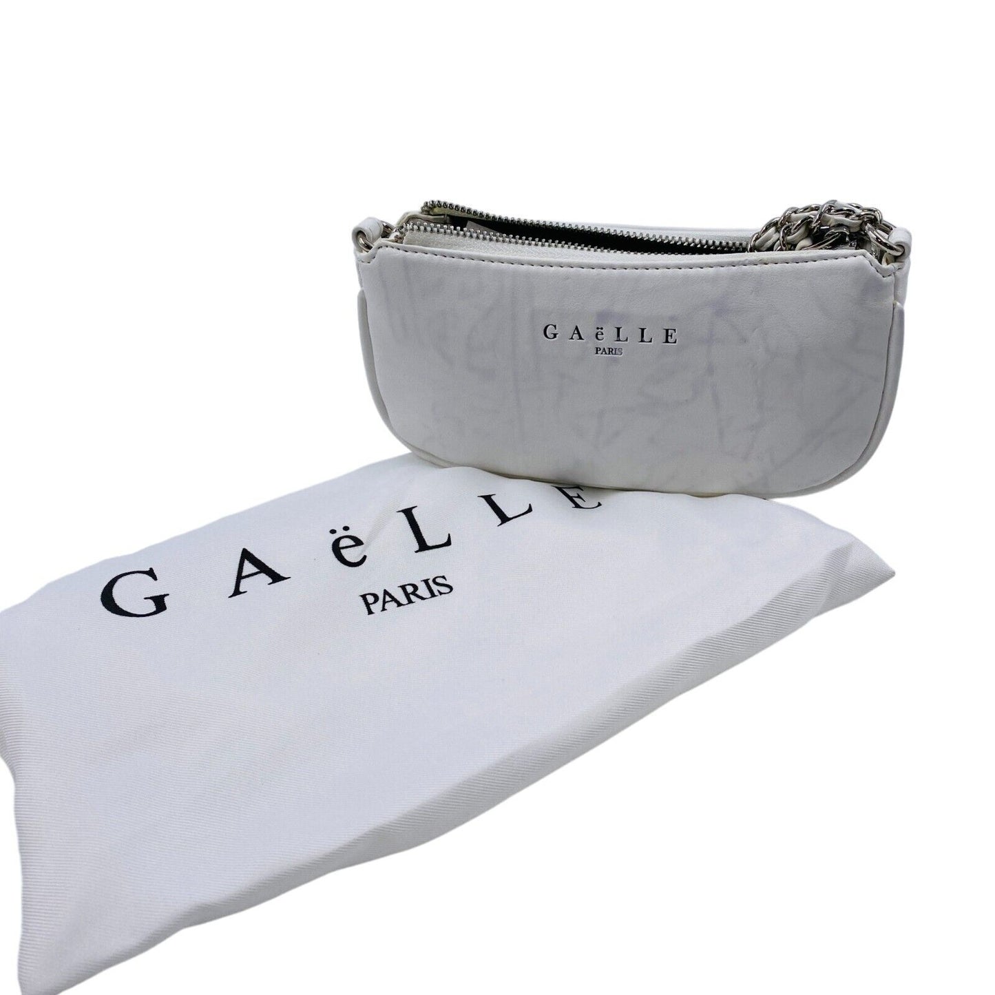 GAeLLE PARIS White Eco Leather Handbag Shoulder Bag