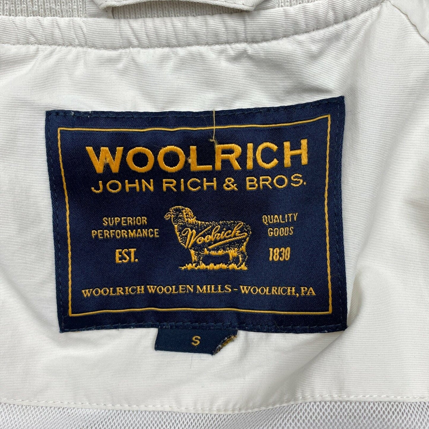 WOOLRICH White Jacket Size S