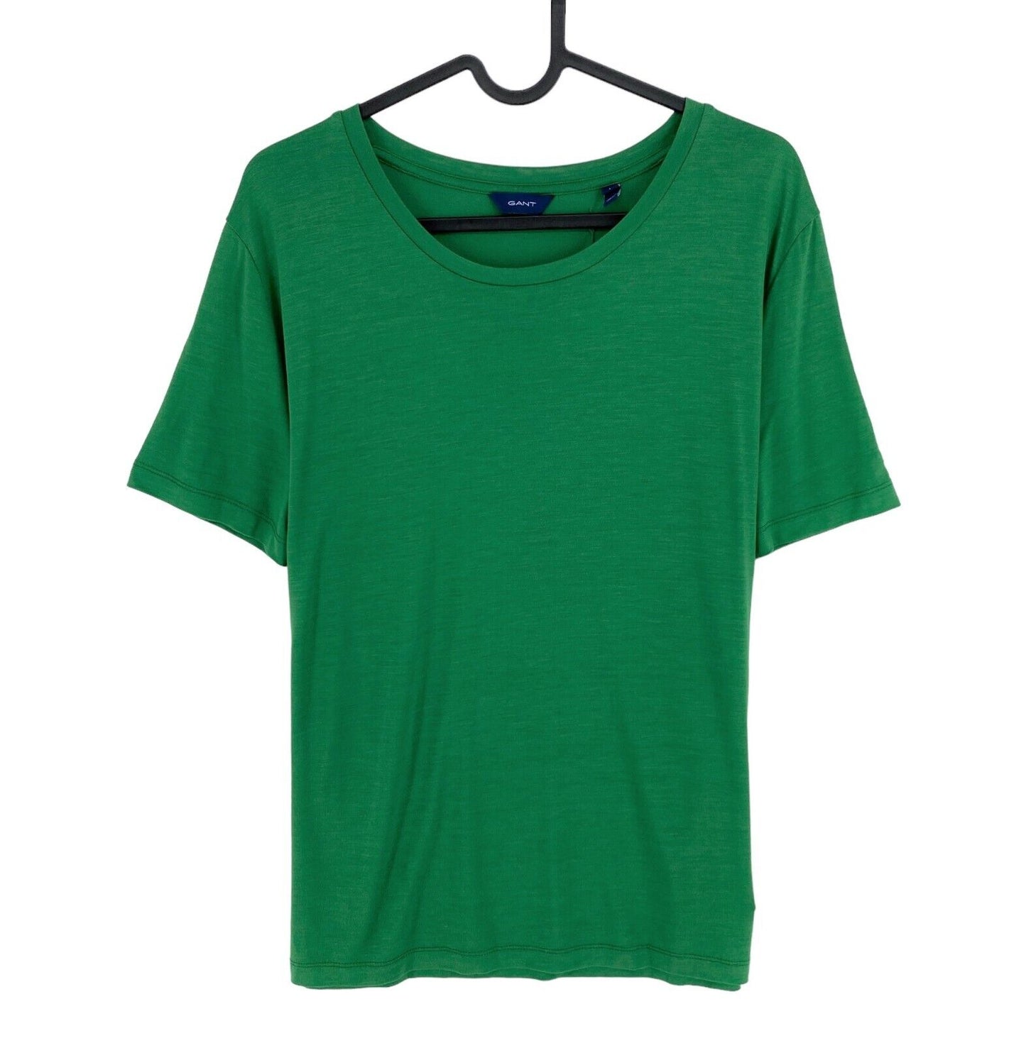 GANT T-shirt léger à col rond drapé vert foncé taille M