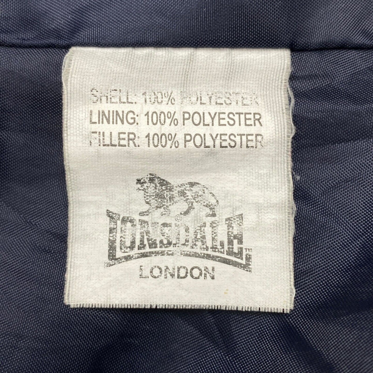 LONSDALE Navy Blue Puffer Jacket Coat Size 9-10 Years