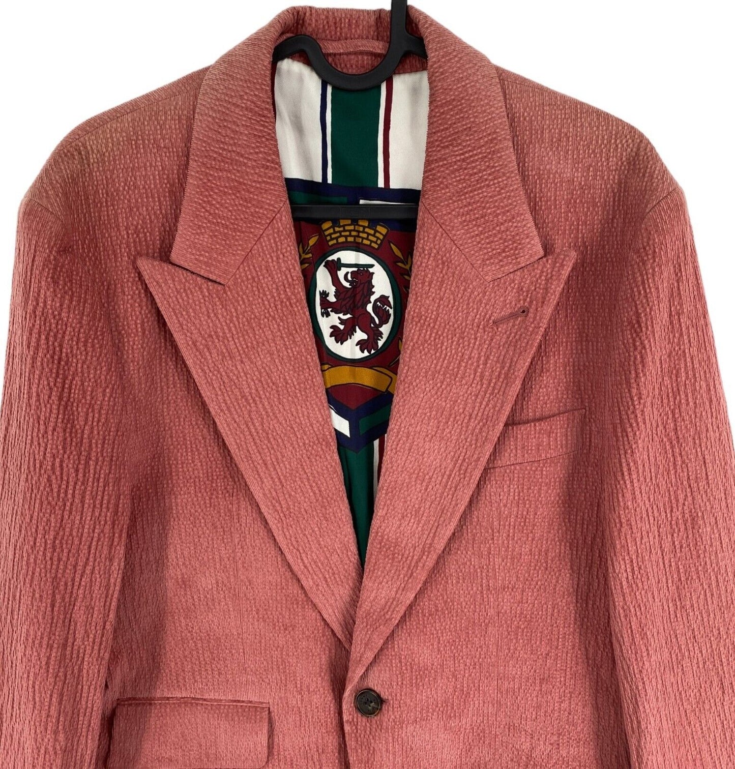 TOMMY HILFIGER Costume Blazer En Velours Côtelé Rose Foncé Taille EU 46 UK/US 36