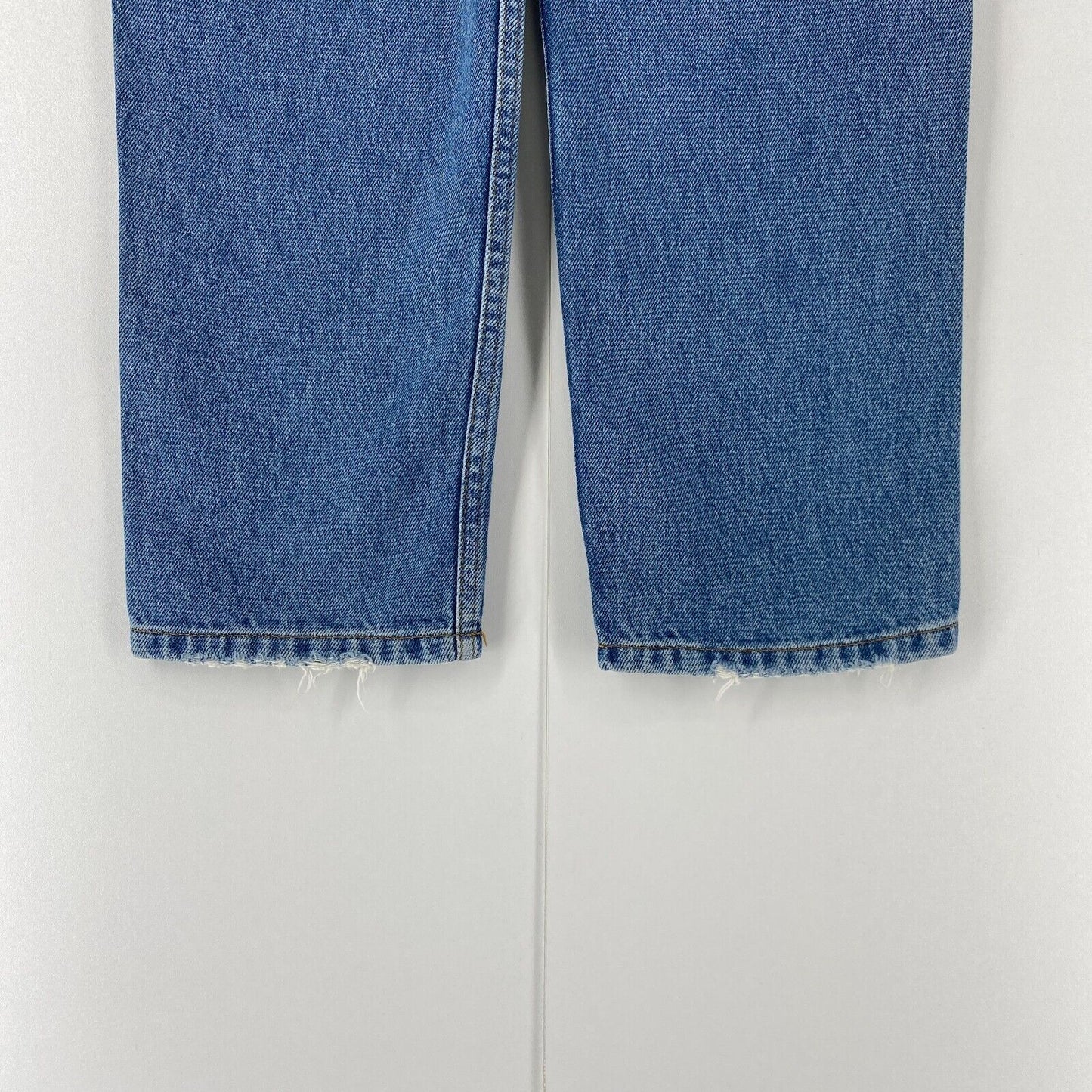 MANGO Women Blue Regular Straight Fit Distressed Jeans EUR 40 US 8 W31