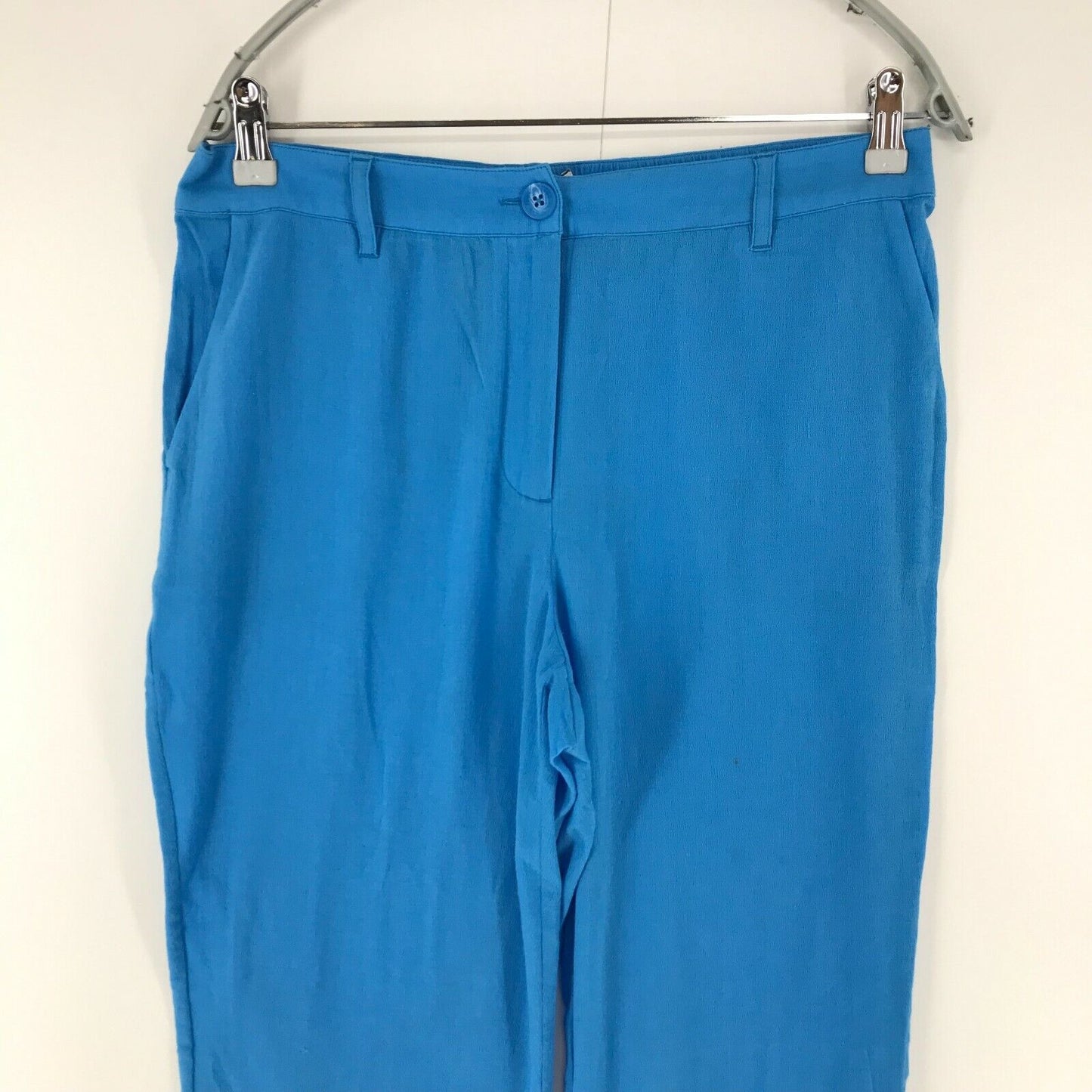 Tommy Hilfiger Women Blue Wide Leg Fit Trousers Size W29