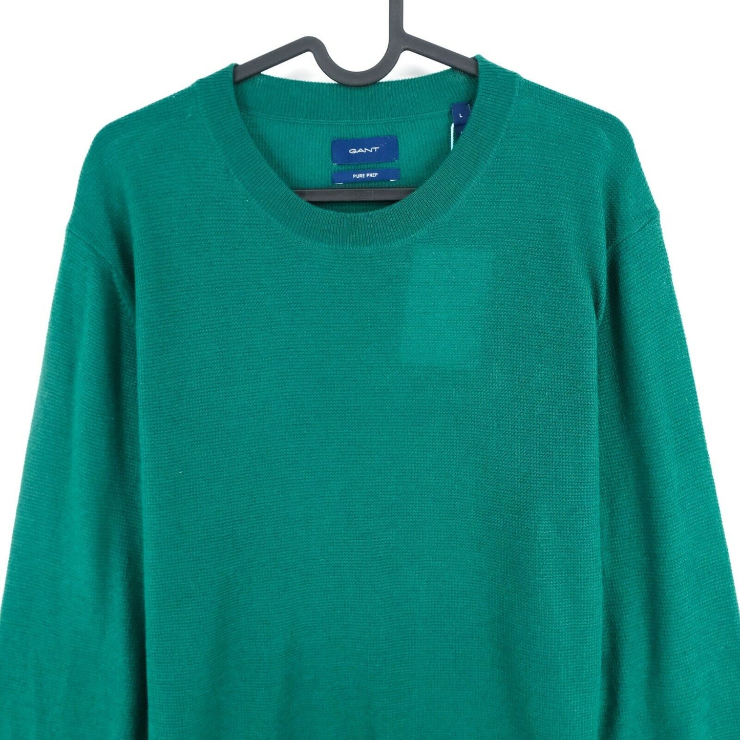 GANT Green Crew Neck Pure Prep Jumper Sweater Size L