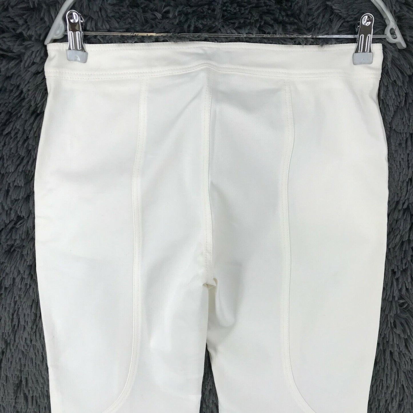 Toy G Women White Relaxed Fit Capri Trousers Size EU 36 UK 10 US 6