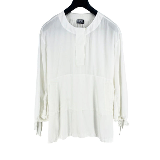 DIESEL White Oversized Shirt Blouse Size M