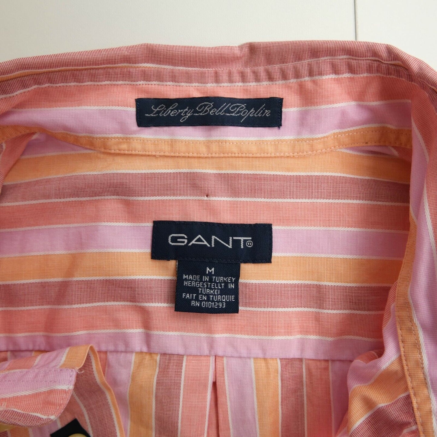 GANT Pink Liberty Bell Poplin Shirt Size M