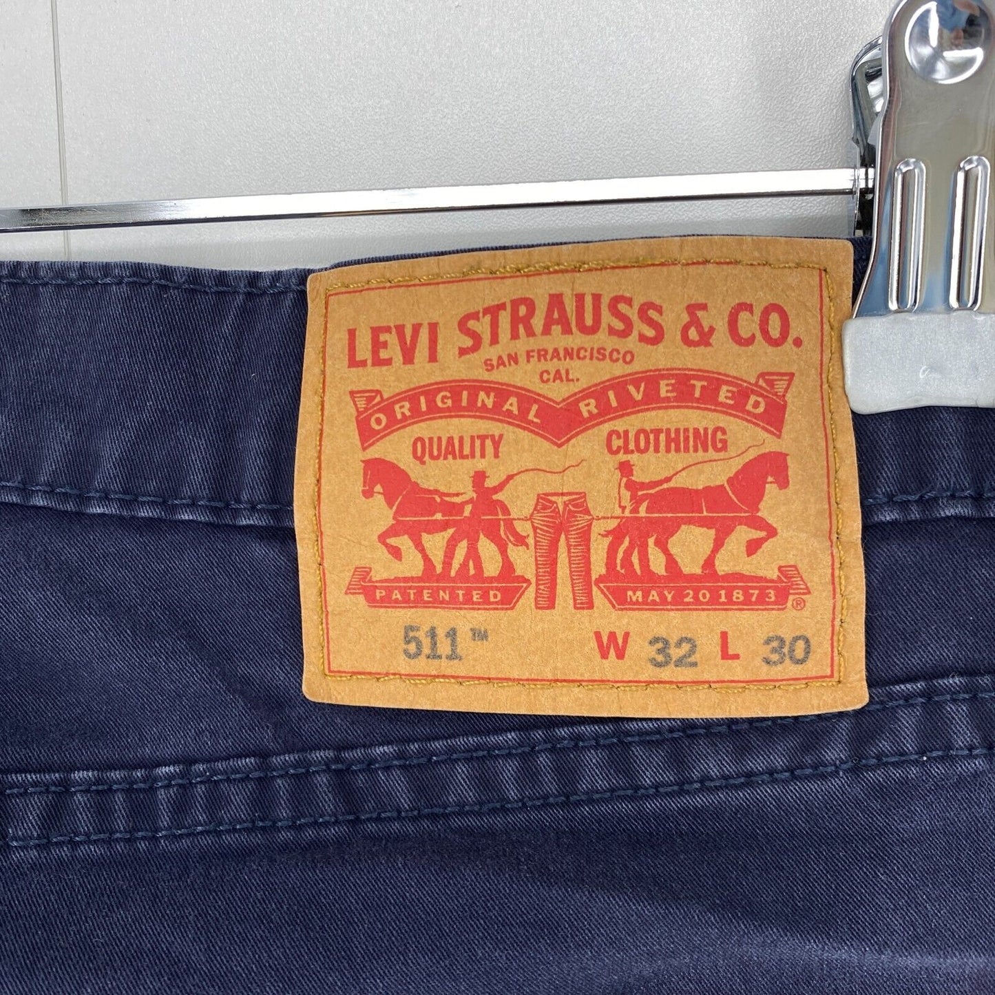 Levi's 511 Dark Blue Slim Fit Trousers Jeans W32 L30