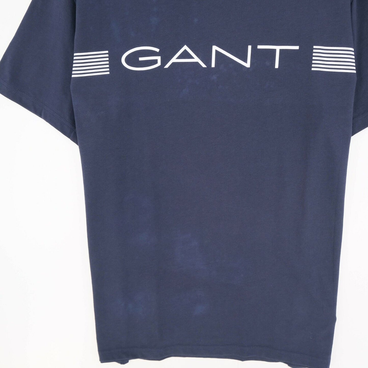 GANT Blue Stripes Crew Neck Top T-Shirt Size L