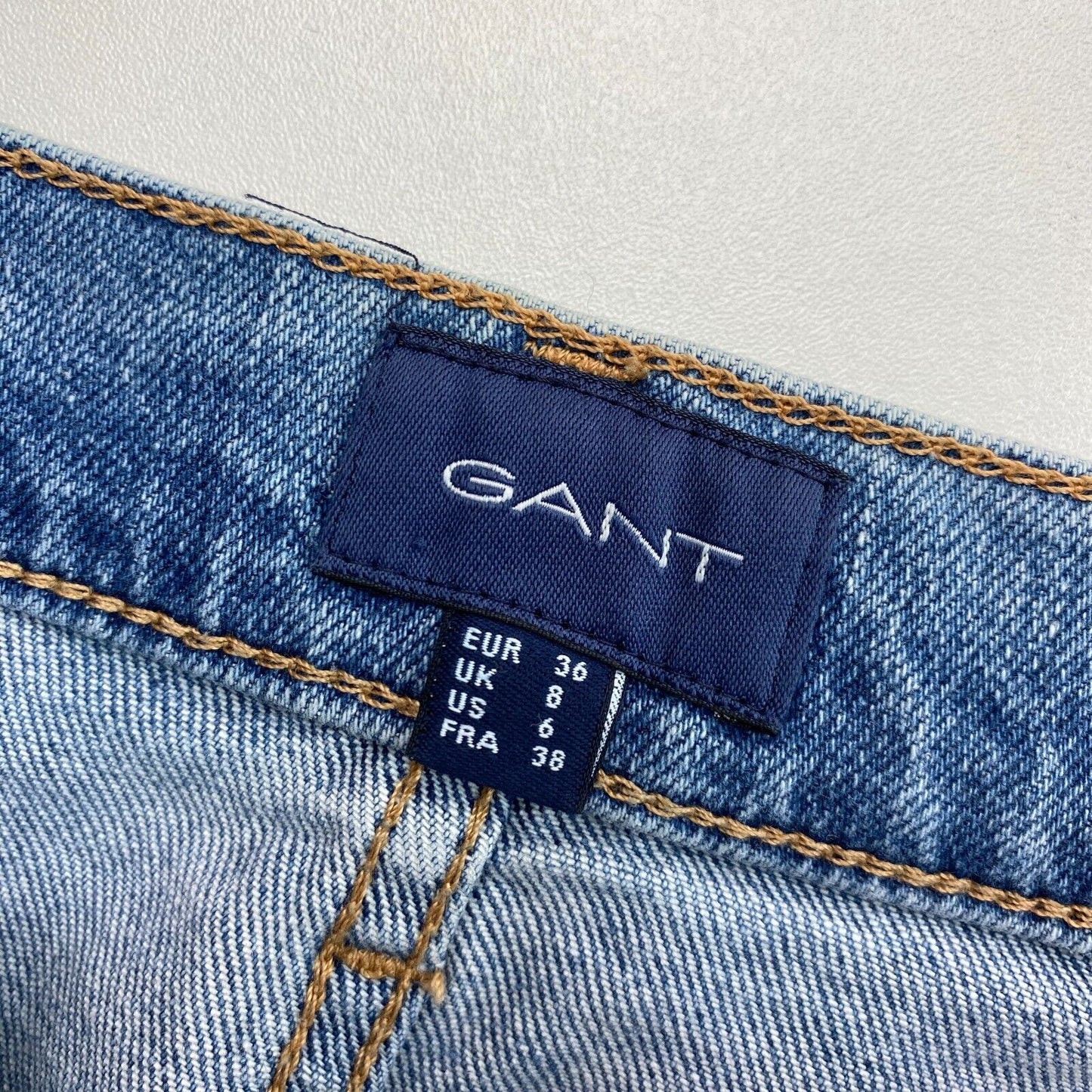 GANT Jupe courte en denim bleu Taille EU 36 UK 8 US 6