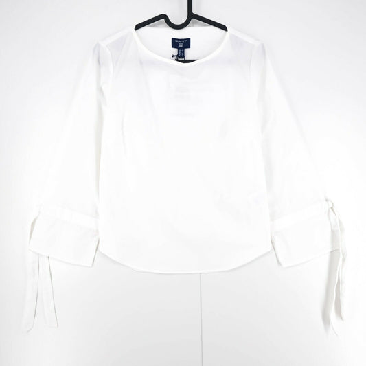 GANT White Tech Prep Bow Blouse Shirt Size EUR 32 UK 6 US 2