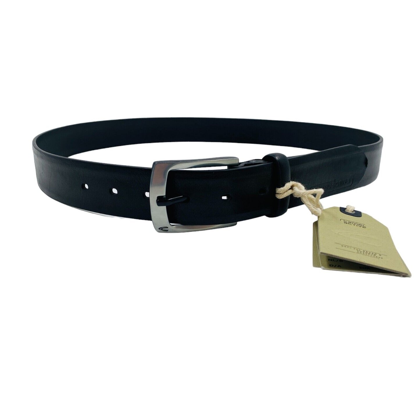 Camel Active Mens Black Classic Leather Belt Size L / 100 - 105 cm.