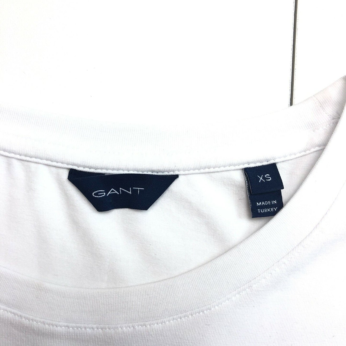 GANT White Crew Neck Long Sleeves T Shirt Top Size XS