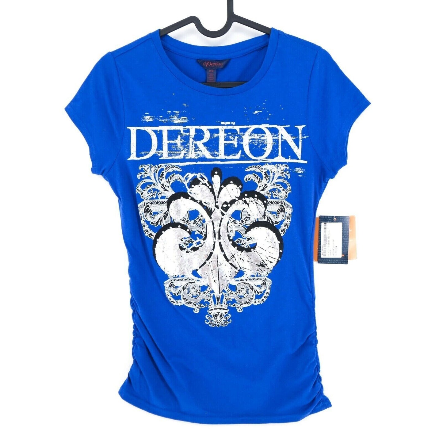 DEREON Bleu Crew Neck Top T Shirt Taille M