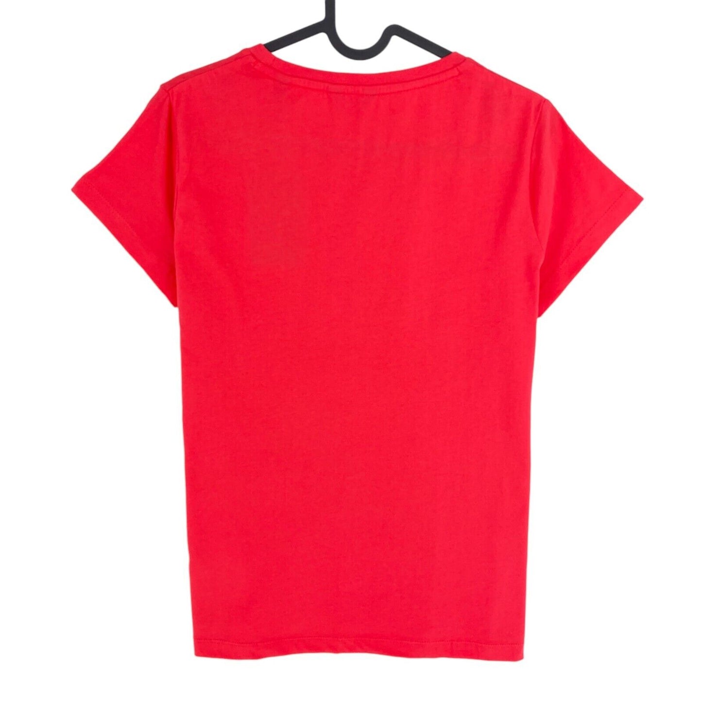 GANT Red Arch Logo Cap Sleeve Crew Neck T Shirt Size M