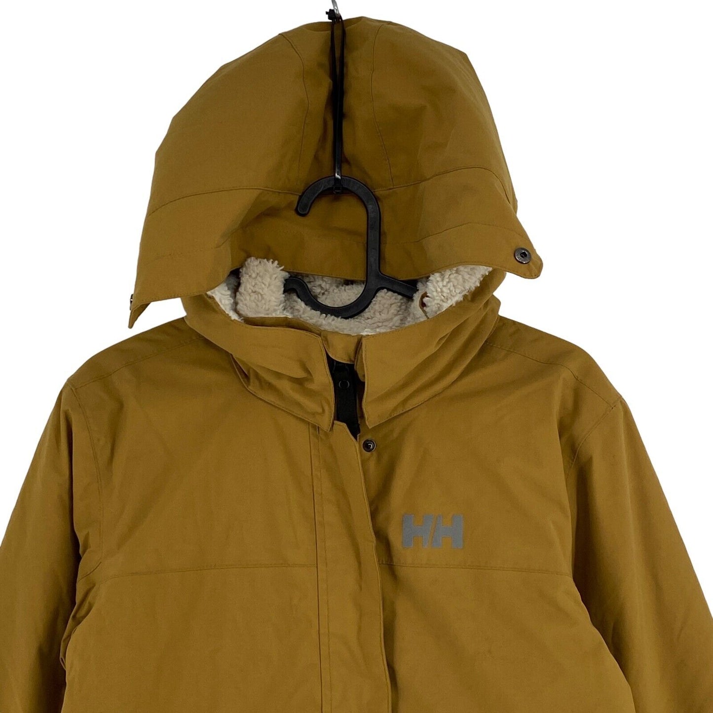 HELLY HANSEN Mustard Yellow Hooded Parka Jacket Coat Size 12 Years 152 Cm