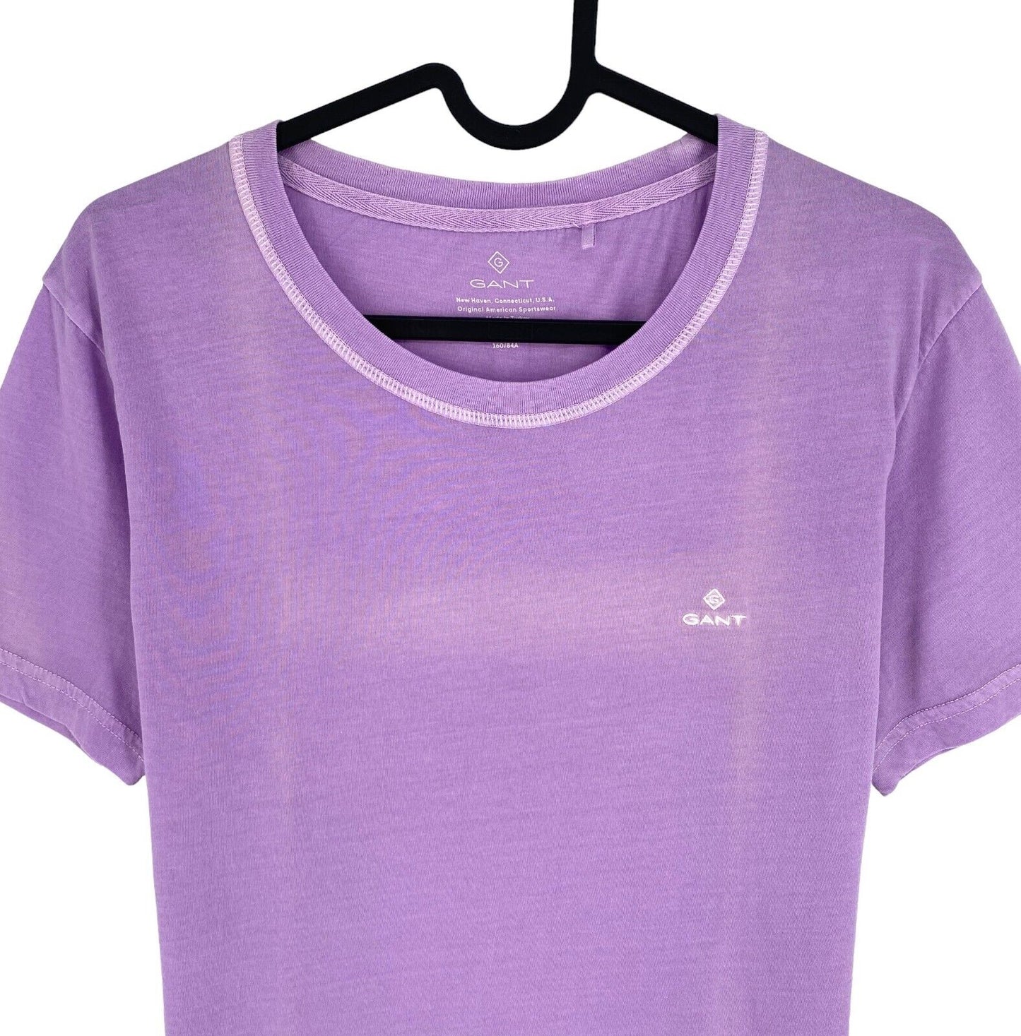 GANT Women Light Purple Sun Faded Crew Neck T Shirt Size M