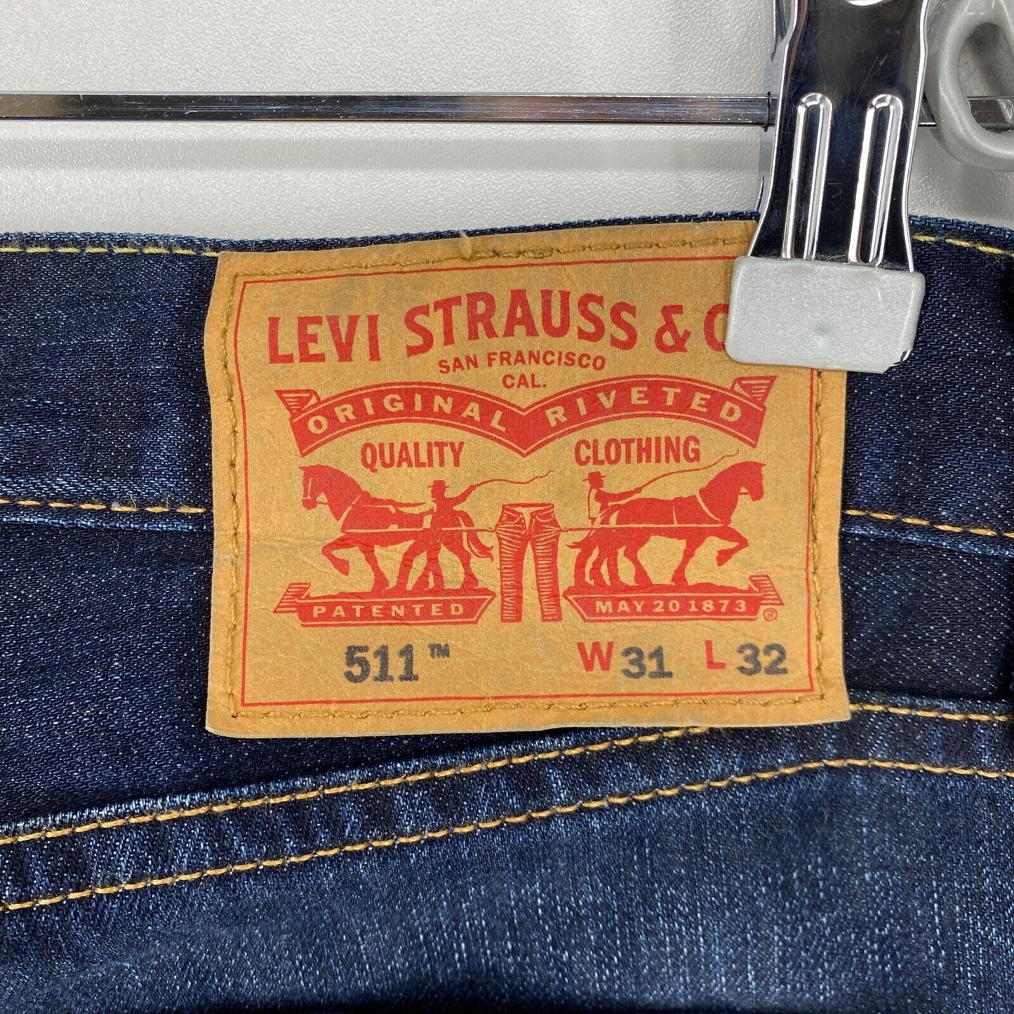 Levi's 511 Dunkelblaue Slim Fit-Jeans W31 L32