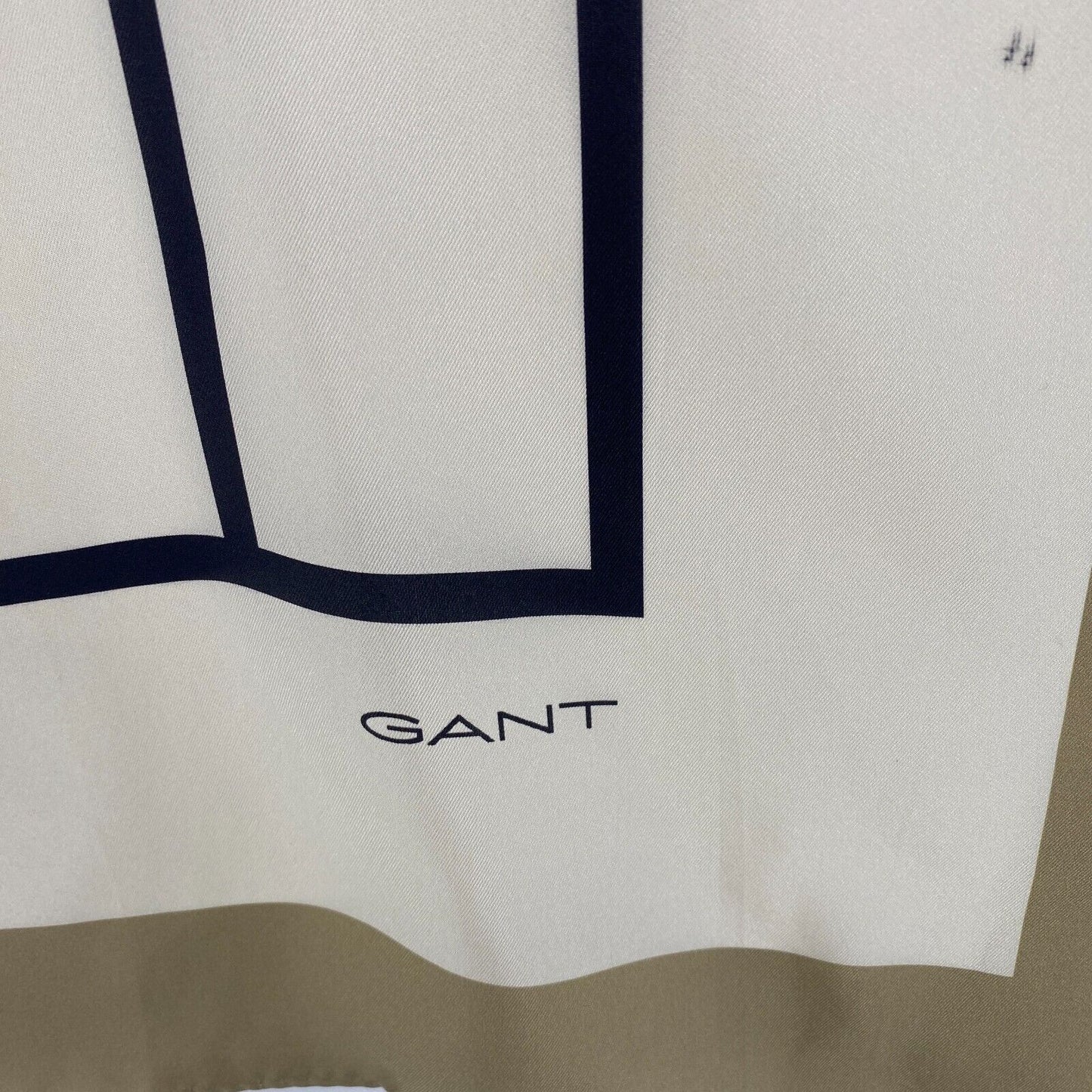 GANT Women Beige Logo Silk Scarf One Size