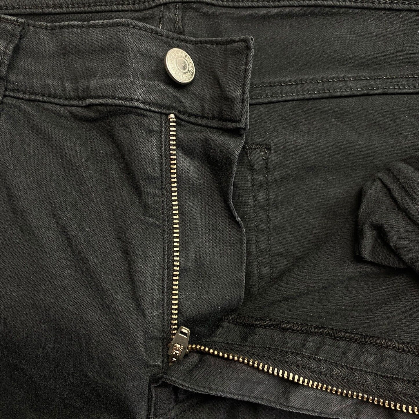 GANT – Schwarze Skinny-Jeans „Nella Travel Indigo“ in Größe M