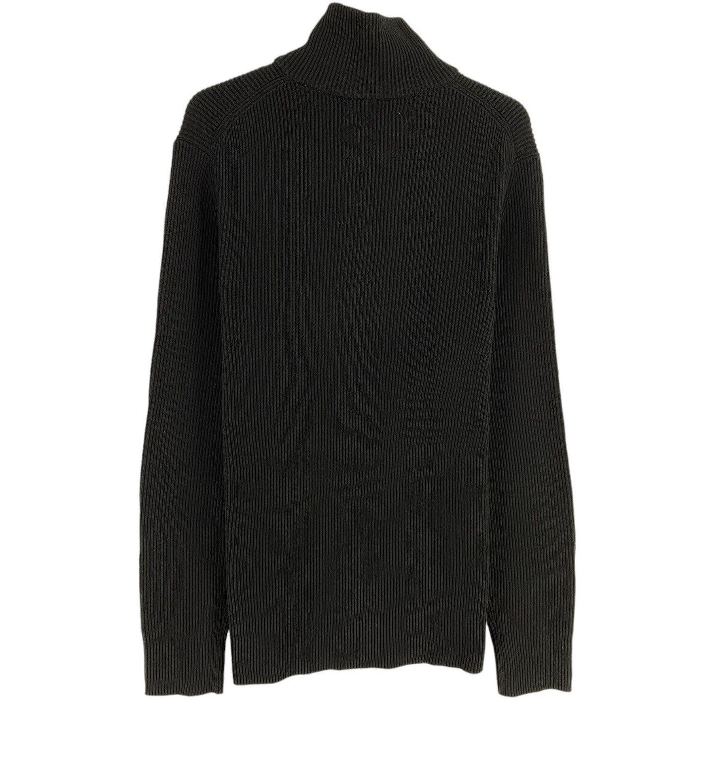 JACK&JONES Premium Black Perfect Knit Half Zip Sweater Jumper Size M