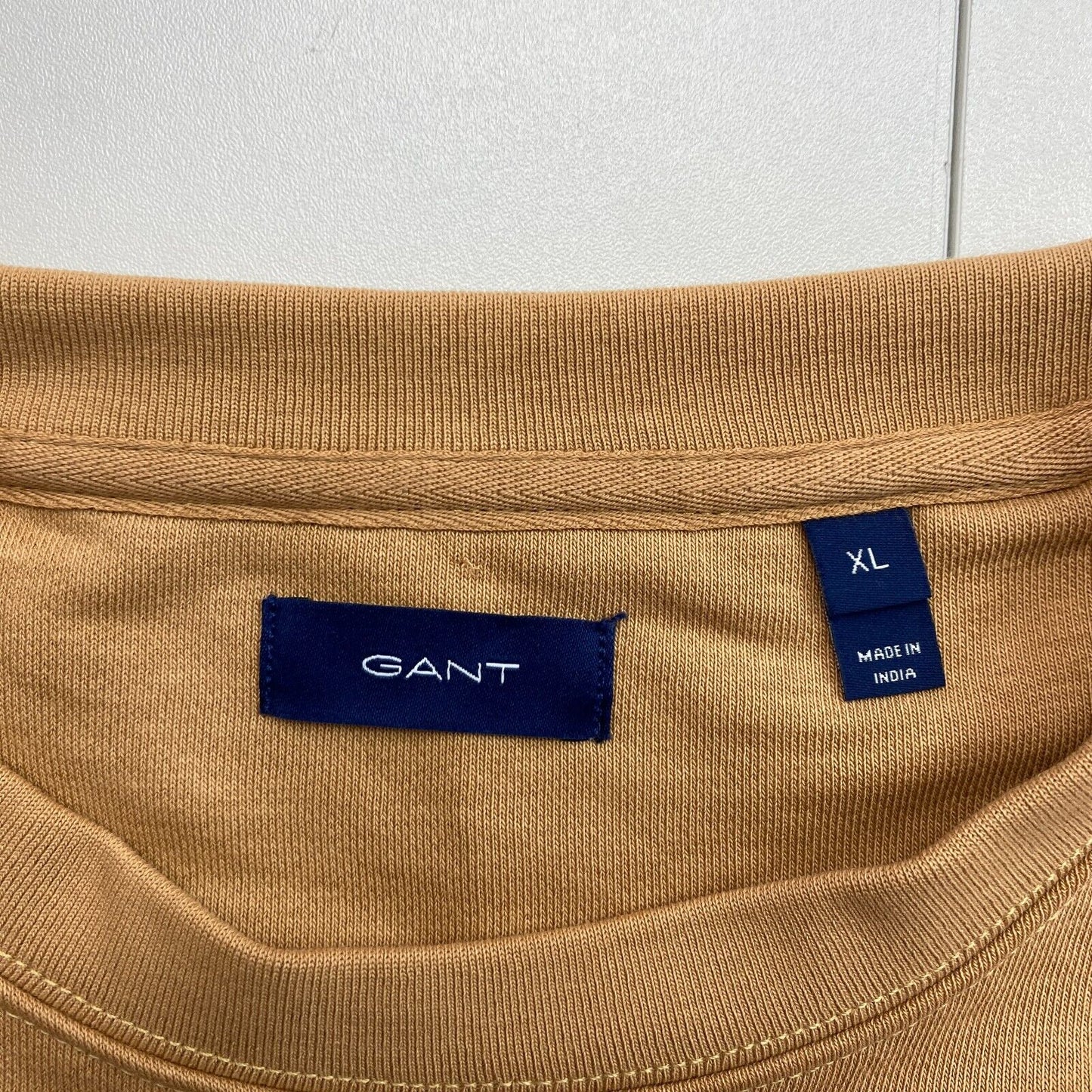 GANT Women Brown Tonal Logo Crew Neck Sweater Jumper Size XL