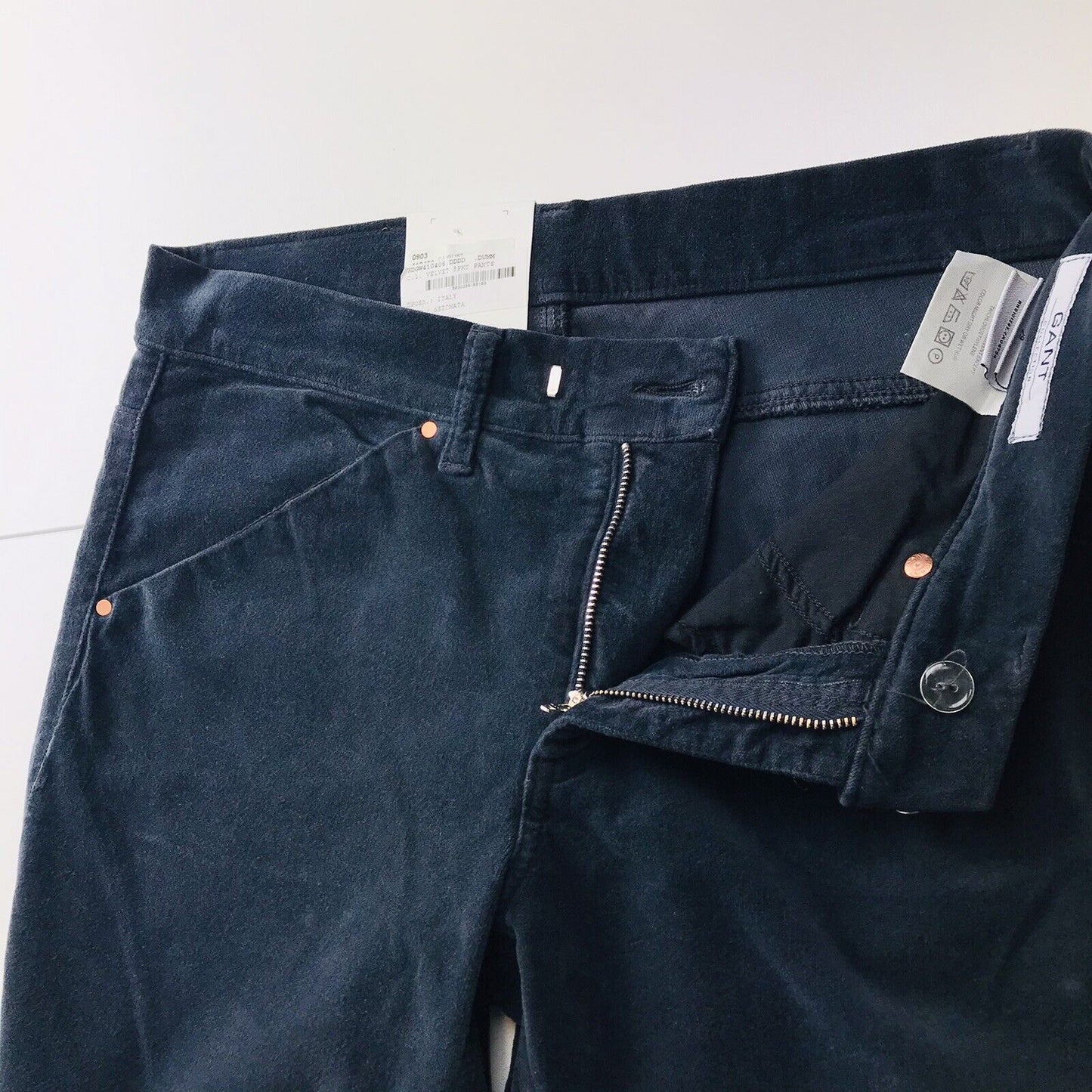 GANT Damen Hose, Bootcut-Passform, dunkelgrau, Größe W29