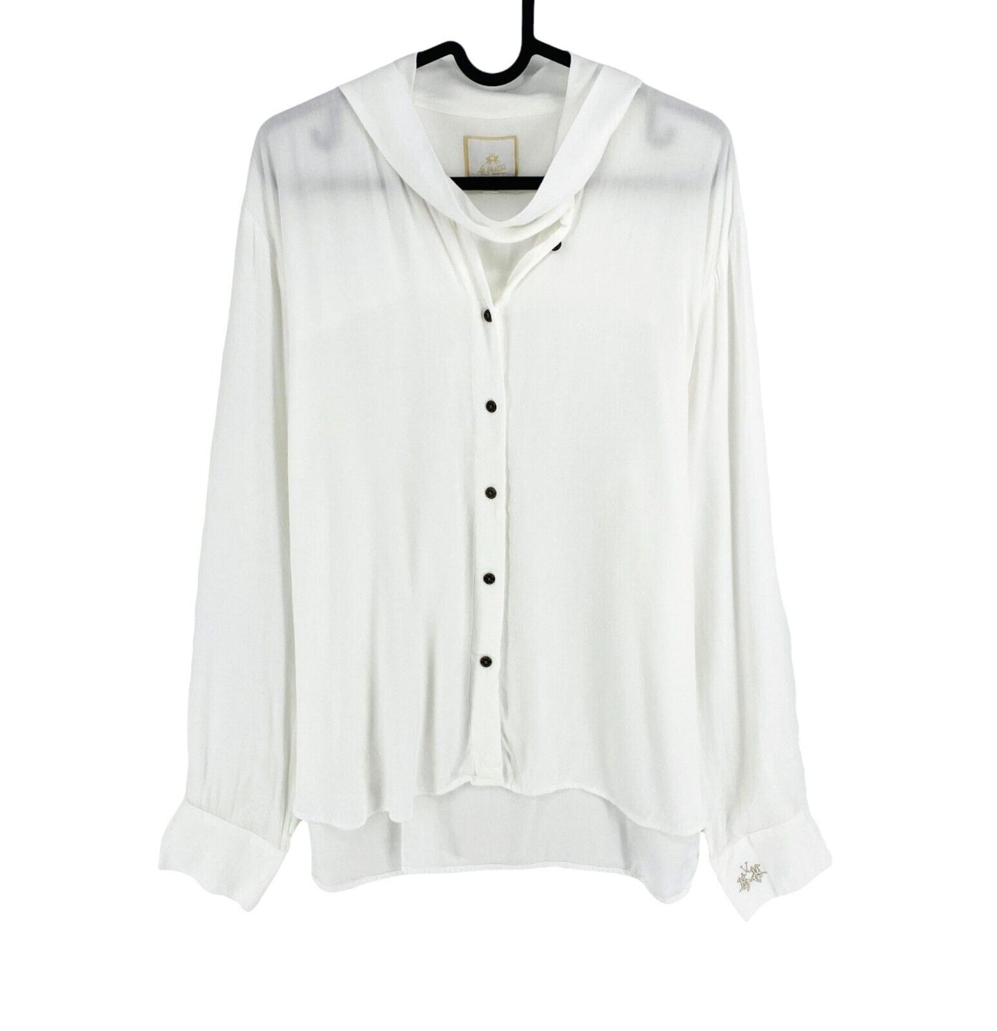 LA MARTINA White Bow Shirt Size 5 / XL