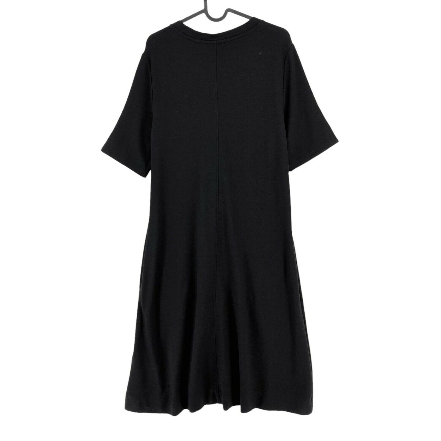 GANT Black Crew Neck A Line Jersey Dress Size M