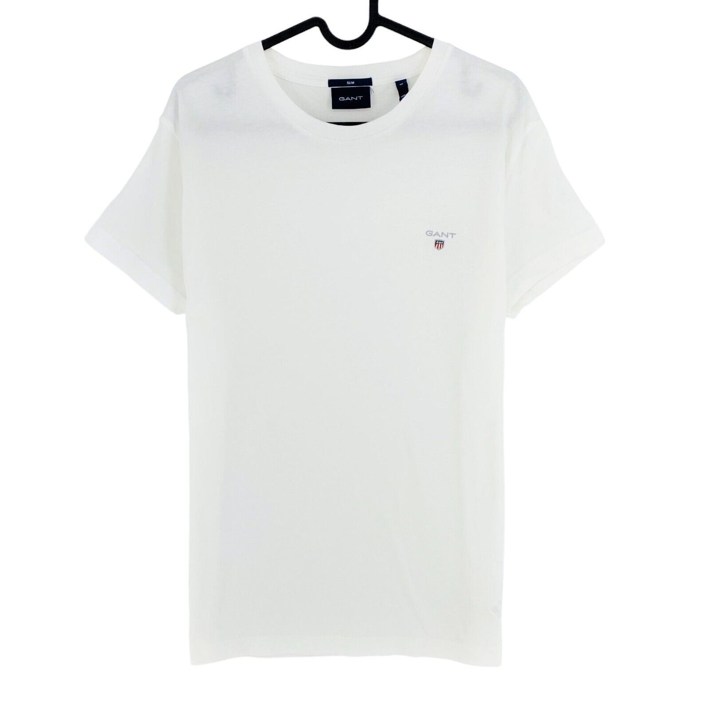 GANT White Original Slim Fit Crew Neck T-Shirt Size L