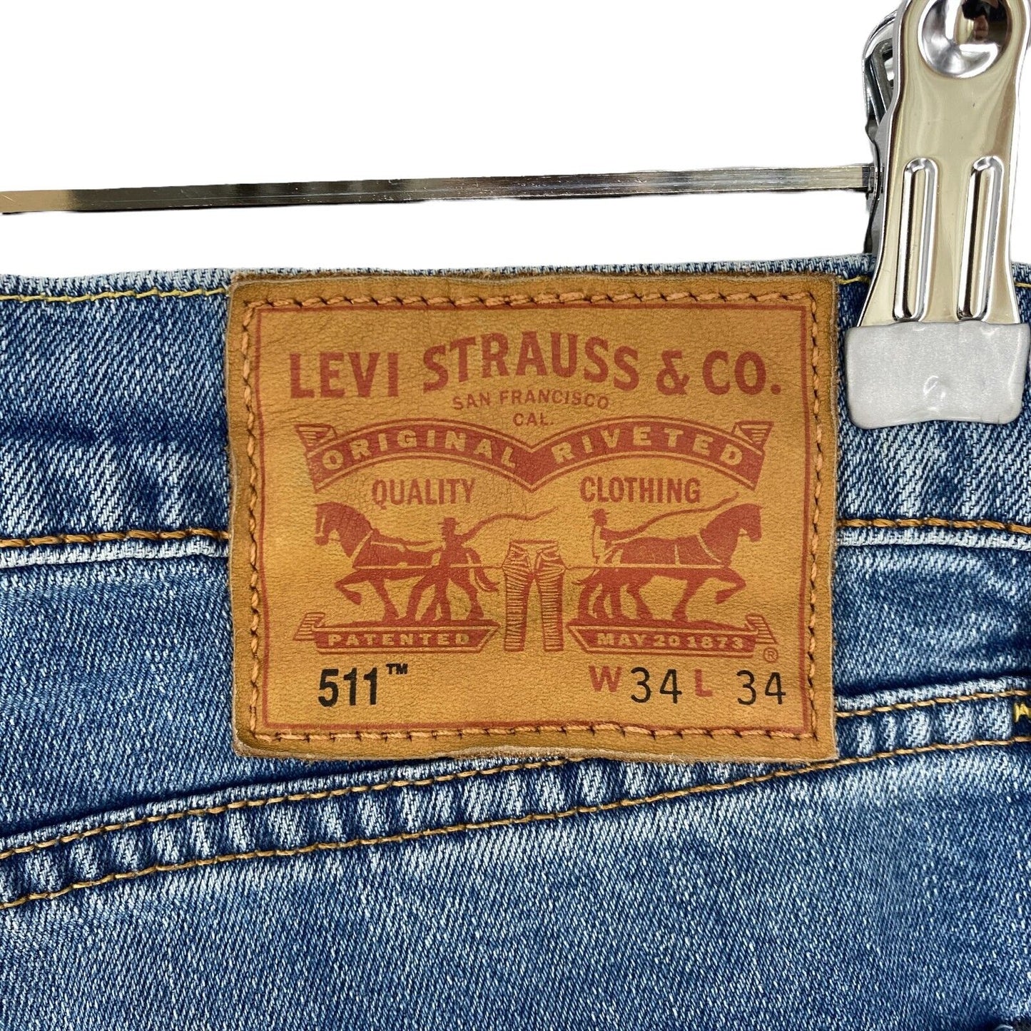 Levi's 511 Blue Stretch Slim Fit Jeans W34 L34