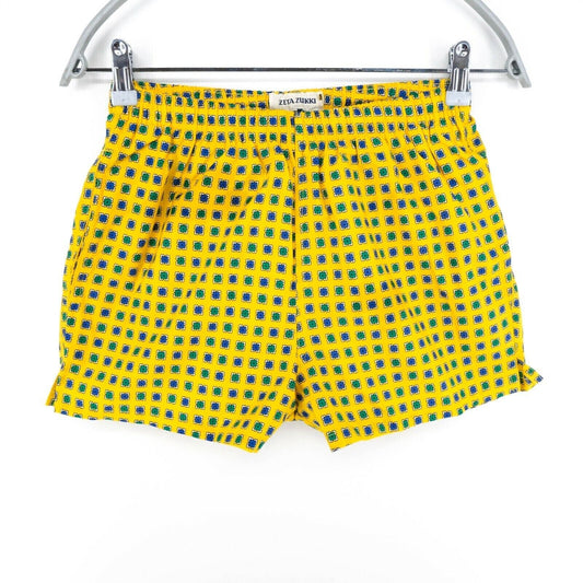 ZETA ZUKKI Yellow Swimwear Swimming Shorts Trunks Size M