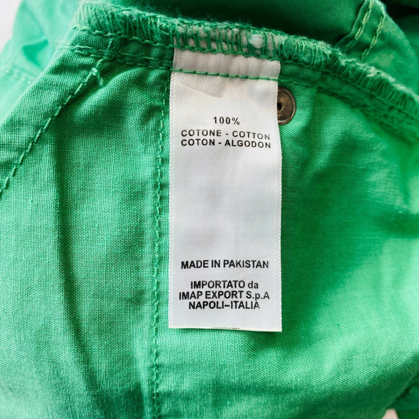 ORIGINAL MARINES Women Green Skinny Carrot Fit Chino Shorts Size 6 W24