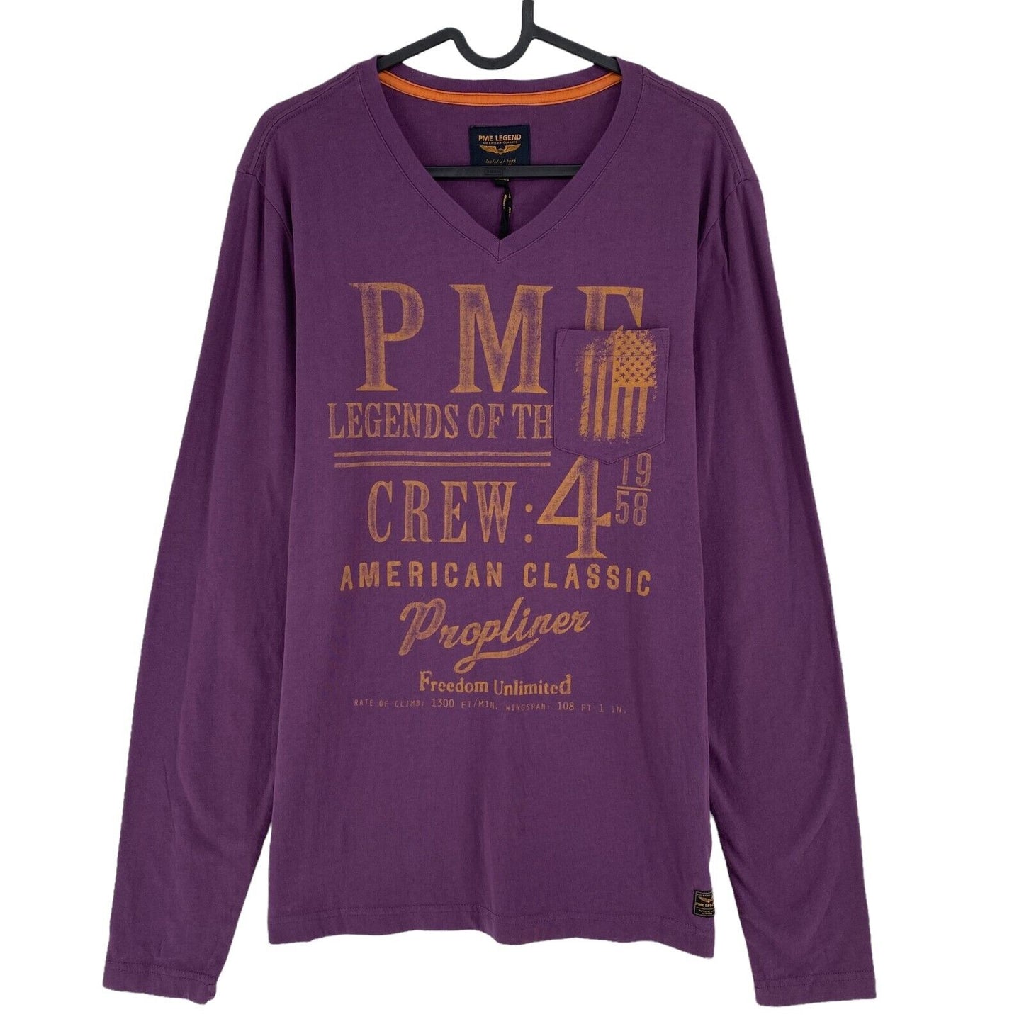 PME LEGEND Purple Round Neck Jumper Size M