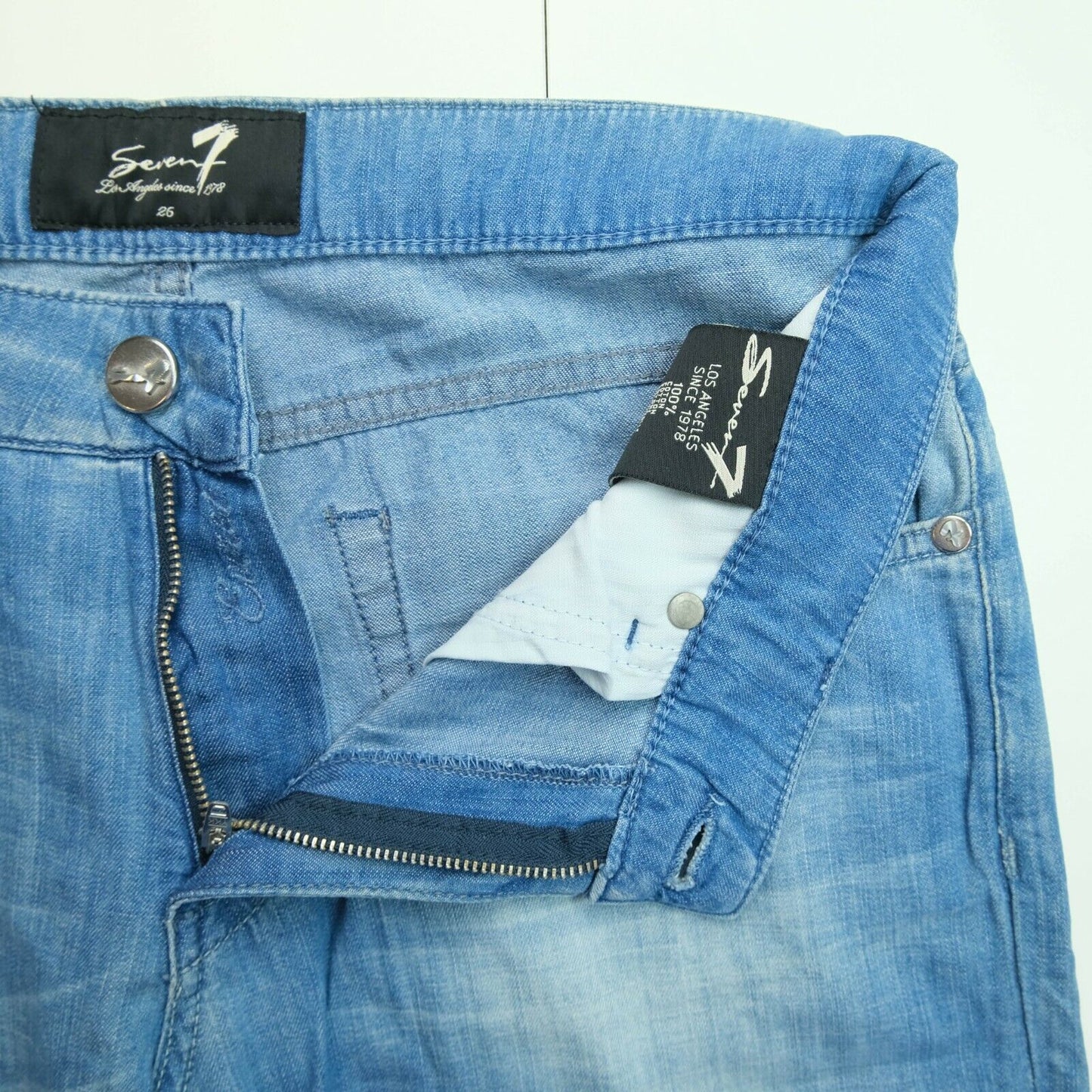 RRP €177 Seven7 Blue Straight Jeans Size 26