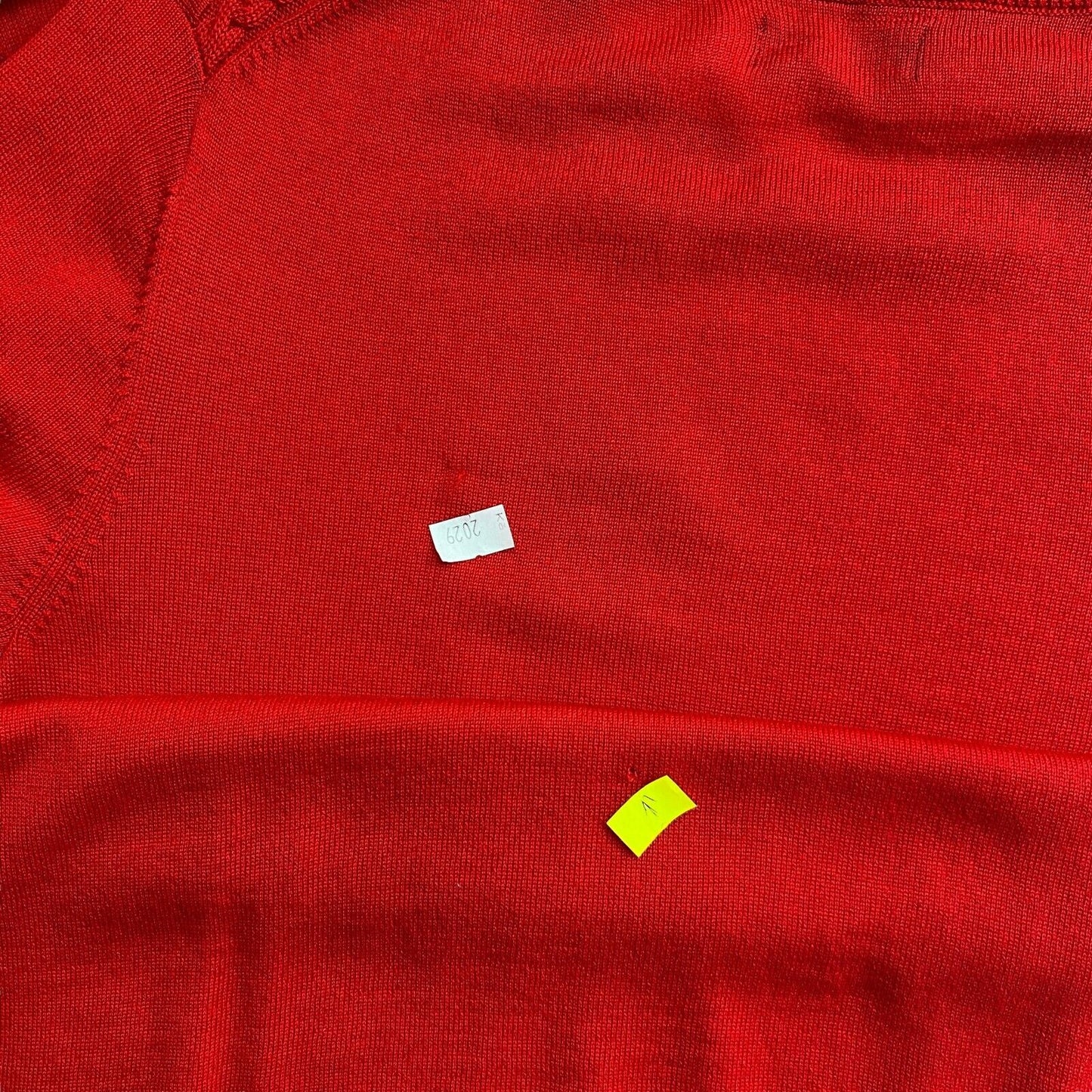 GANT Roter Pullover mit Rundhalsausschnitt, 100 % Wolle, Größe S