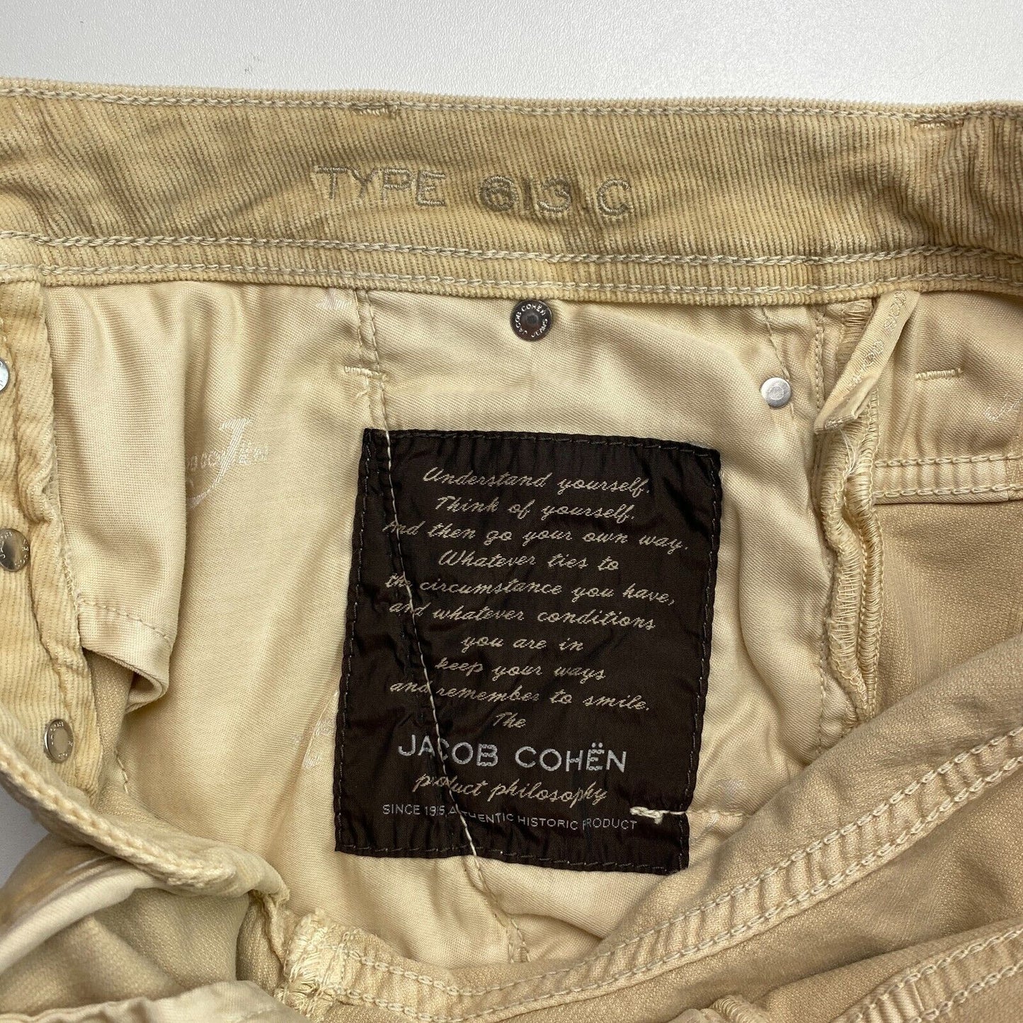 Jacob Cohen Italienische Premium Luxus Cordhose Hose Größe W29 L34