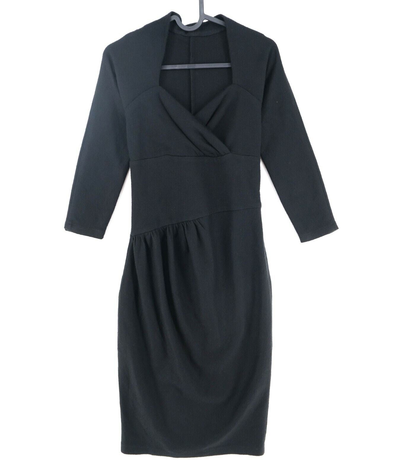 GANT Robe crayon longue noire à col en cœur Taille S