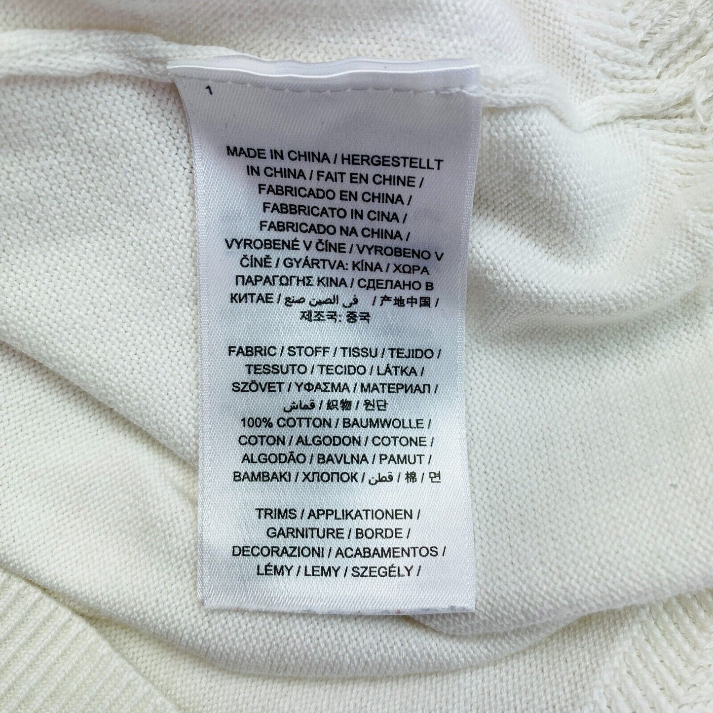 GANT Weißer Rollkragenpullover aus Baumwolle, Größe XS