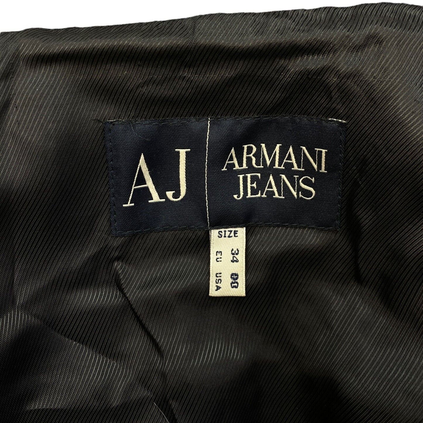 ARMANI JEANS Hooded Wool Blend Jacket Coat Size EU 34 UK 6 US 0