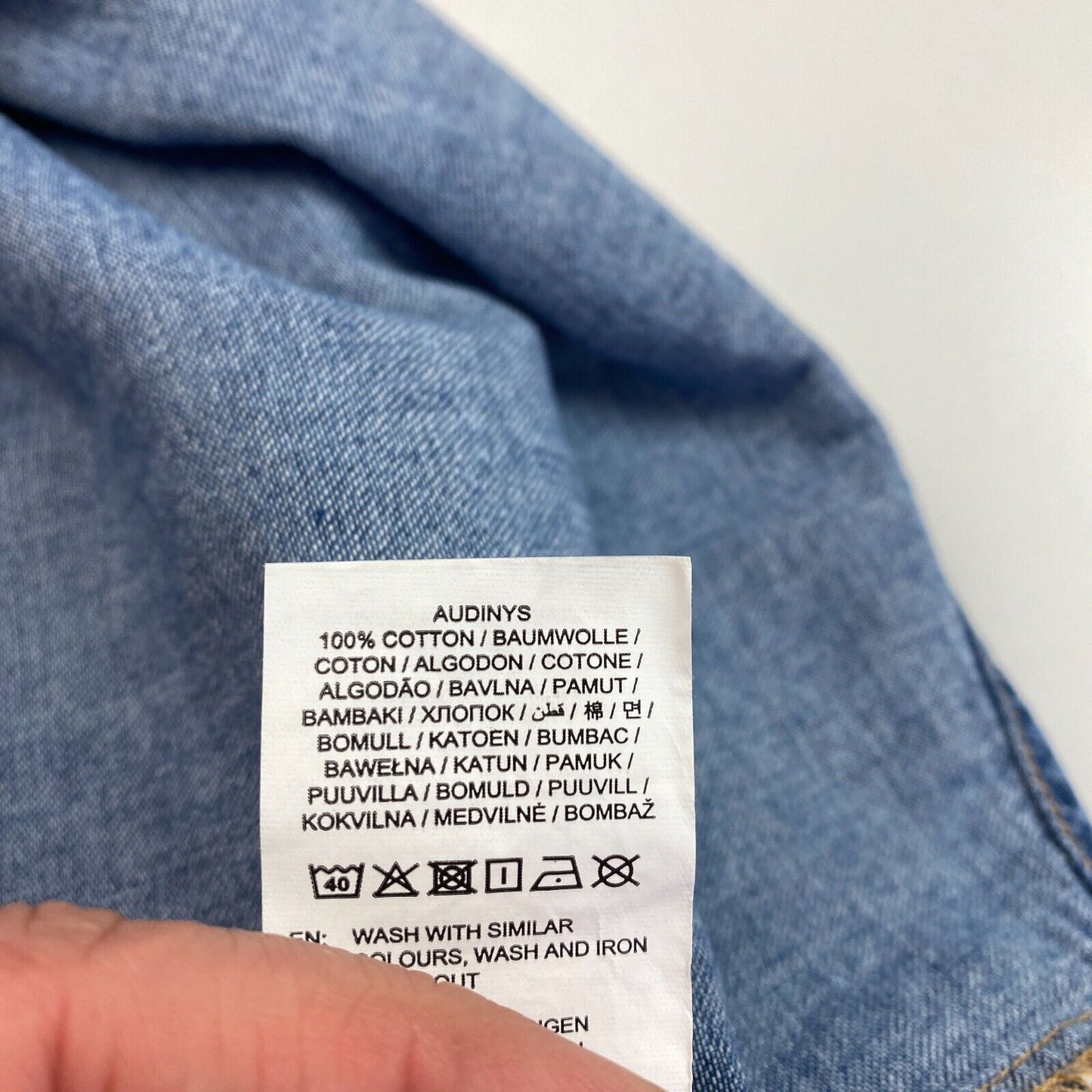 GANT Dunkelblaues Relaxed-Jeanshemd Größe EU 40 UK 12 US 10