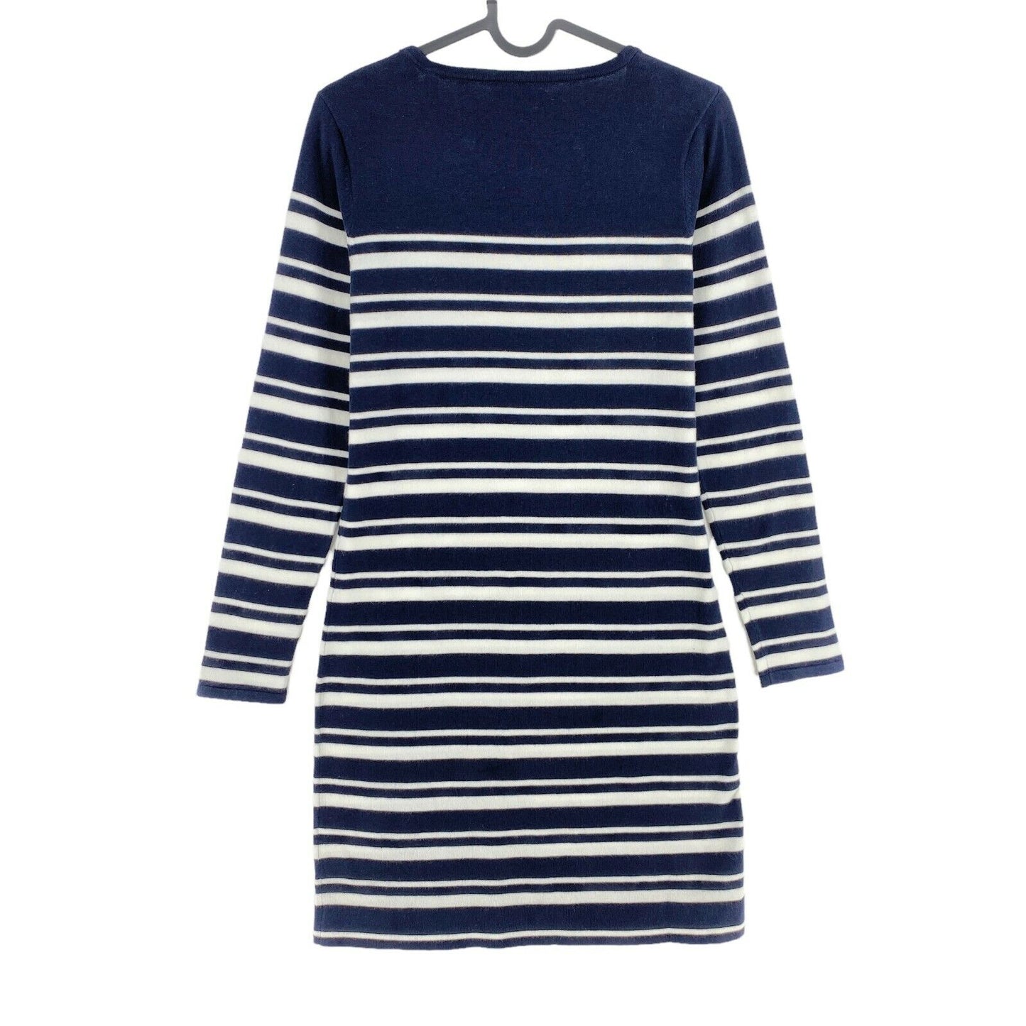 GANT Navy Blue Breton Stripe Crew Neck Long Sleeves Shift Dress Size XS