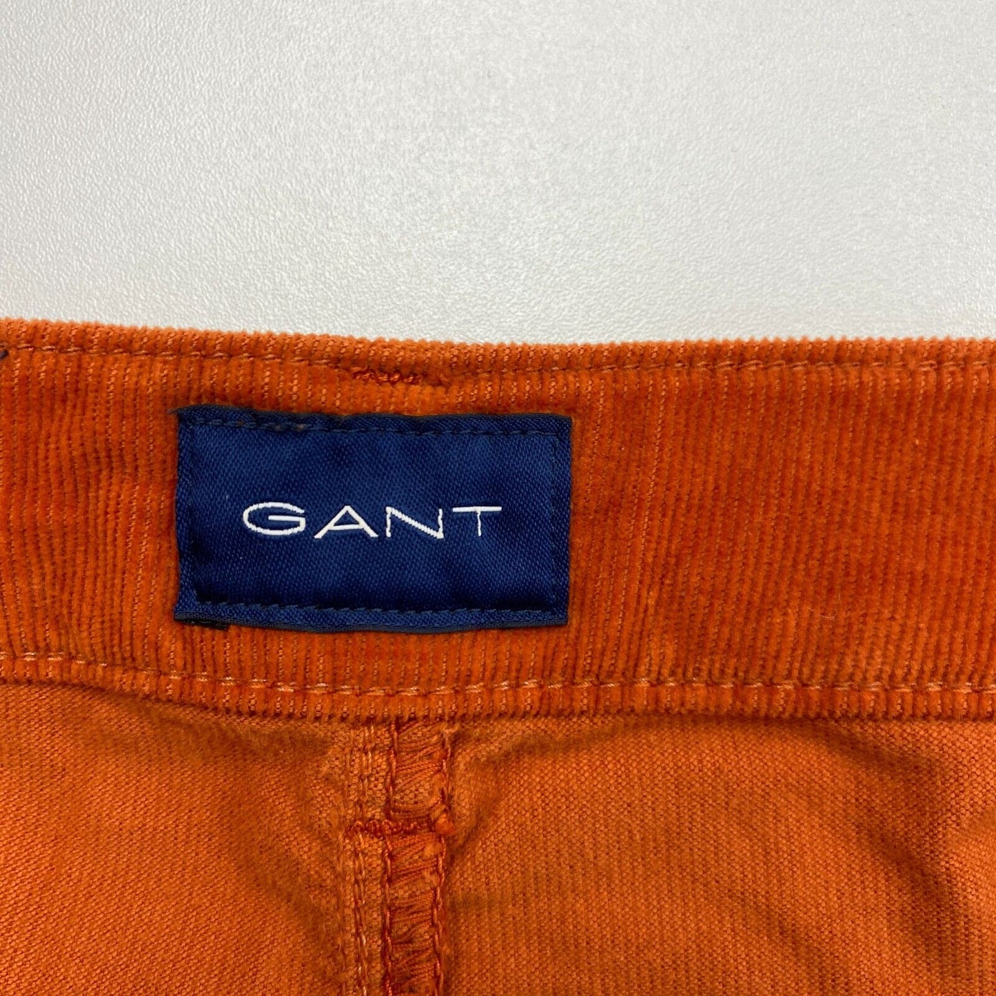 GANT Women Dark Orange FARLA Corduroy Slim Fit Cropped Jeans Size W31