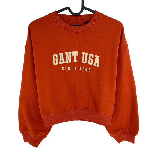 GANT Dark Orange Crew Neck Sweater Jumper Size 9-10 Years 134/140 cm