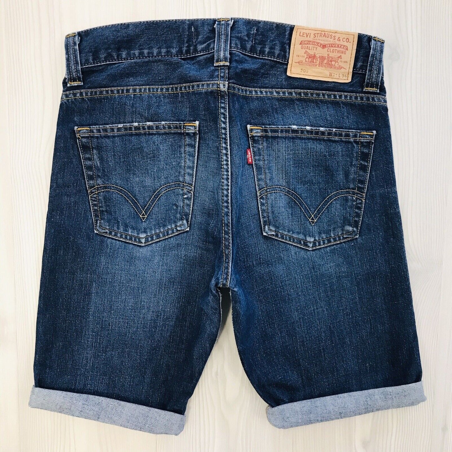 Levi's 506 Custom Made Blue Regular Fit Shorts Size W31