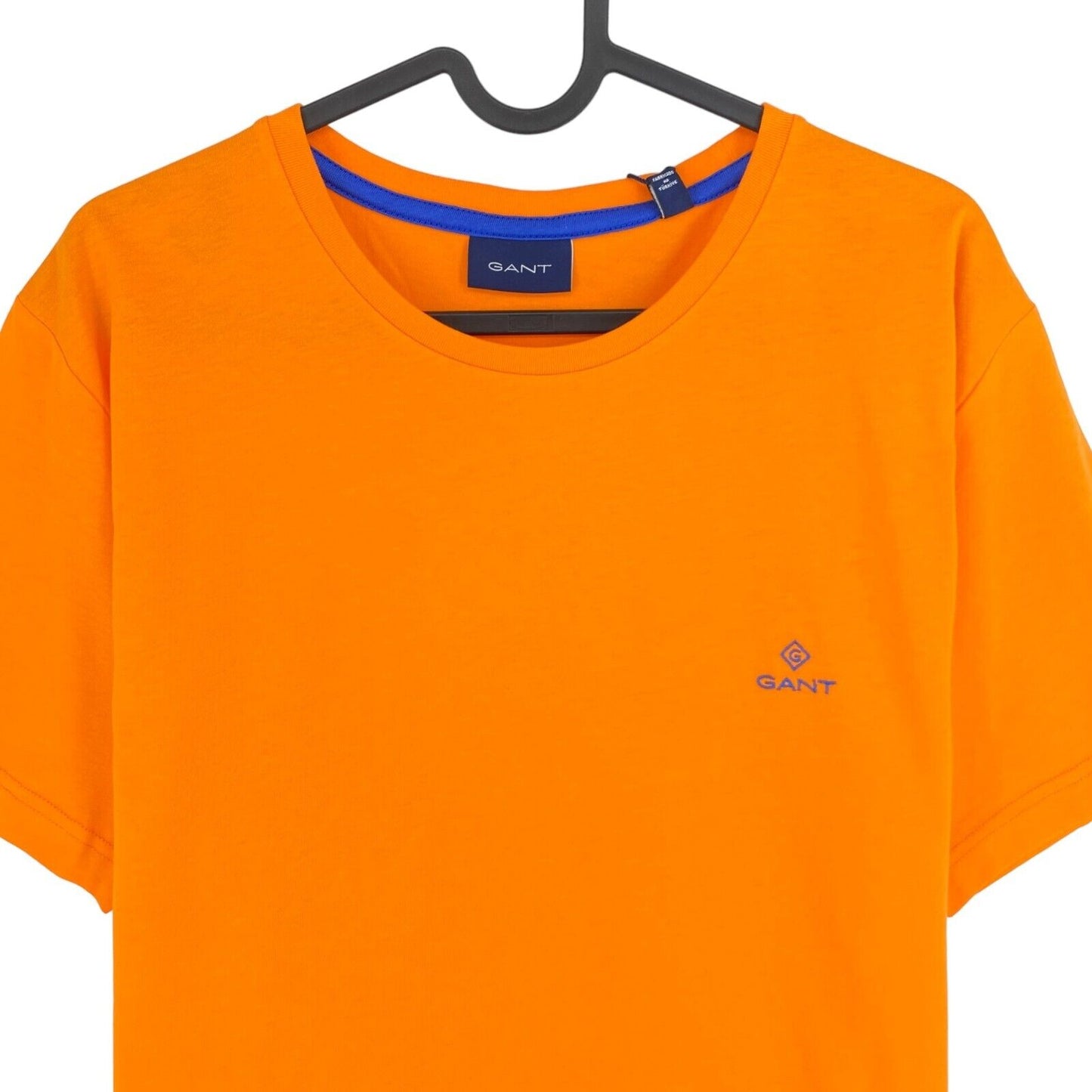 GANT T-Shirt mit Rundhalsausschnitt und kontrastierendem Logo, Orange, Größe XL