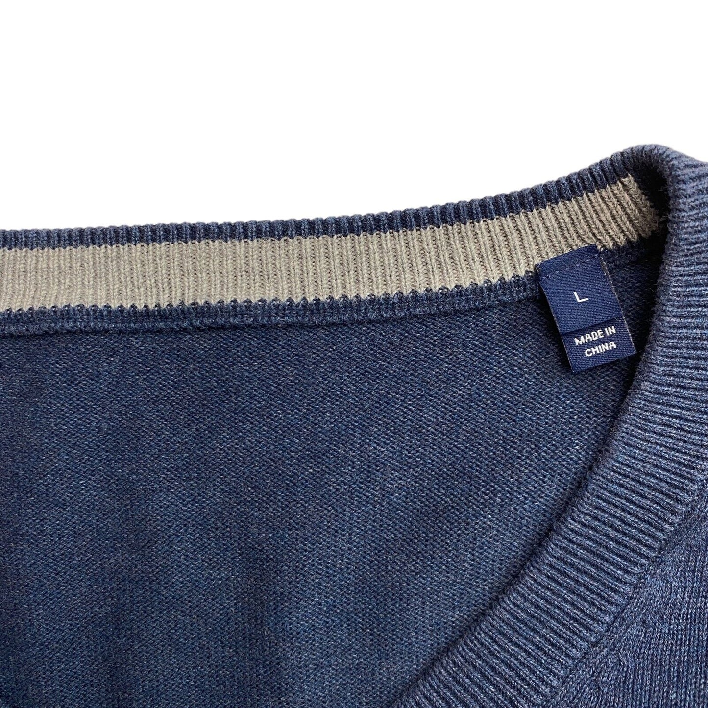 GANT Dark Blue 100% Cotton Crew Neck Jumper Sweater Size L